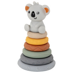 Тактильная игрушка-сортер, пирамидка &laquo;Коала&raquo;, 7 элементов, сенсорная развивающая, ЭКО, BAMBOX BABY (БАМБОКС БЭБИ), 665912