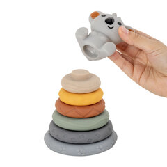 Тактильная игрушка-сортер, пирамидка &laquo;Коала&raquo;, 7 элементов, сенсорная развивающая, ЭКО, BAMBOX BABY (БАМБОКС БЭБИ), 665912
