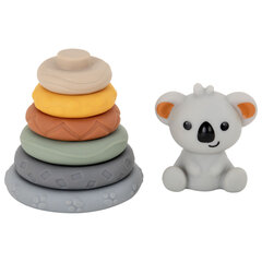 Тактильная игрушка-сортер, пирамидка &laquo;Коала&raquo;, 7 элементов, сенсорная развивающая, ЭКО, BAMBOX BABY (БАМБОКС БЭБИ), 665912