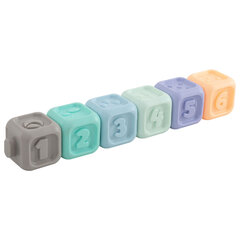 Набор тактильных игрушек-сортеров развивающих, пирамидка &laquo;Зайчик&raquo;, кубики, 13 элементов, ЭКО, BAMBOX BABY (БАМБОКС БЭБИ), 665914