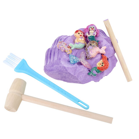 Набор для раскопок "Русалки" 17x21,5 см, инструменты, наклейки, BRAUBERG KIDS, 665927 - фото 7