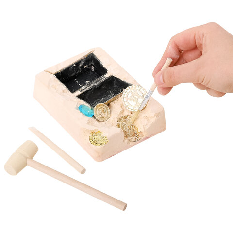 Набор для раскопок "Пиратский клад" 17x21,5 см, инструменты, BRAUBERG KIDS, 665928 - фото 6