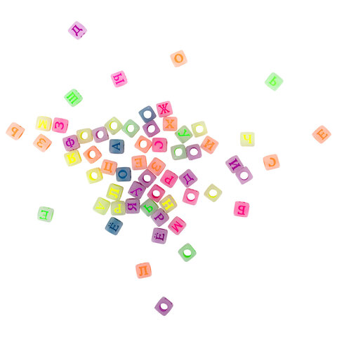 Набор резинок для плетения украшений 1500 шт, 24 цвета, бокс, бусины, BamBox, 665977