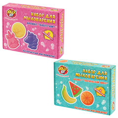 Мыло, набор для мыловарения, 3 фигурки, БОЛЬШИЕ ФОРМЫ, АССОРТИ 2 вида, JOLLY JOT (ДЖОЛЛИ ДЖОТ), 665980