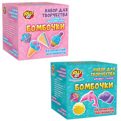 Бомбочка для ванны, набор для создания, 3 формы, 3 цвета, АССОРТИ, 2 вида, JOLLY JOT (ДЖОЛЛИ ДЖОТ), 665984