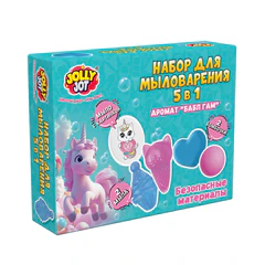 Мыло, набор для мыловарения 5 в 1, 2 мыла, 1 мыло-картинка, 2 бомбочки, JOLLY JOT (ДЖОЛЛИ ДЖОТ), 665985