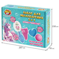Мыло, набор для мыловарения 5 в 1, 2 мыла, 1 мыло-картинка, 2 бомбочки, JOLLY JOT (ДЖОЛЛИ ДЖОТ), 665985