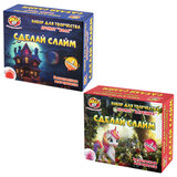 Слайм, набор "Сделай слайм" 3 шт., 3 цвета с наполнителем АССОРТИ, 2 вида, JOLLY JOT (ДЖОЛЛИ ДЖОТ), 665988