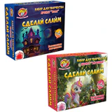 Слайм, набор "Сделай слайм" 3 шт., 3 цвета с наполнителем АССОРТИ, 2 вида, JOLLY JOT (ДЖОЛЛИ ДЖОТ), 665988