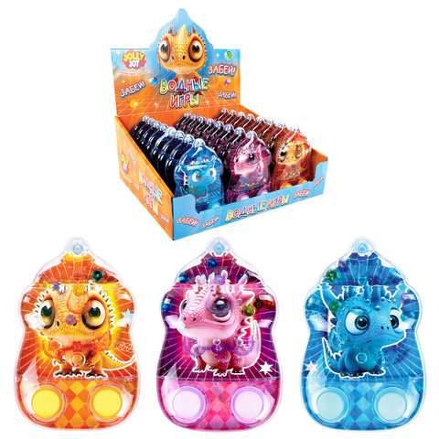 Водная игра ДРАКОНЧИКИ, 12х8 см, мячики, ассорти, 3 вида, JOLLY JOT (ДЖОЛЛИ ДЖОТ), 665994