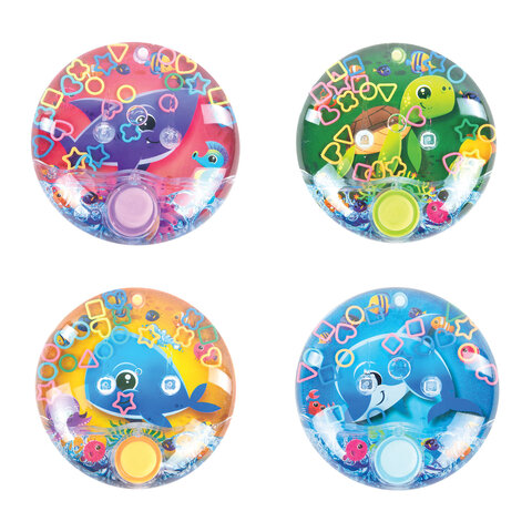 Водная игра ПОДВОДНЫЙ МИР, 10х10 см, колечки, ассорти, 4 вида, JOLLY JOT (ДЖОЛЛИ ДЖОТ), 665995 - фото 2