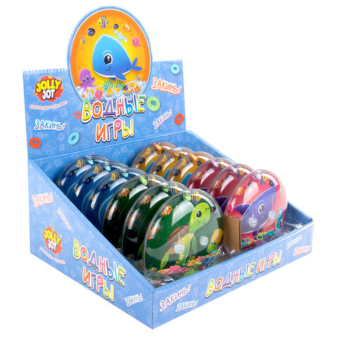 Водная игра ПОДВОДНЫЙ МИР, 10х10 см, колечки, ассорти, 4 вида, JOLLY JOT (ДЖОЛЛИ ДЖОТ), 665995 - фото 7