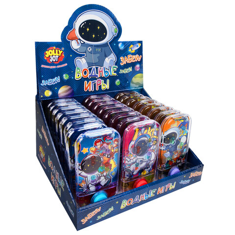 Водная игра КОСМОНАВТЫ, 11х6 см, мячики, ассорти, 3 вида, дисплей, JOLLY JOT (ДЖОЛЛИ ДЖОТ), 665996 - фото 3