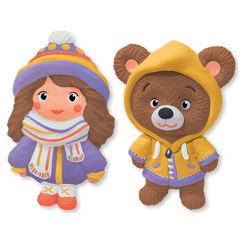 Фигурка-раскраска из гипса "С магнитом", с красками и кистью, ассорти, BRAUBERG KIDS, 666010 - фото 12