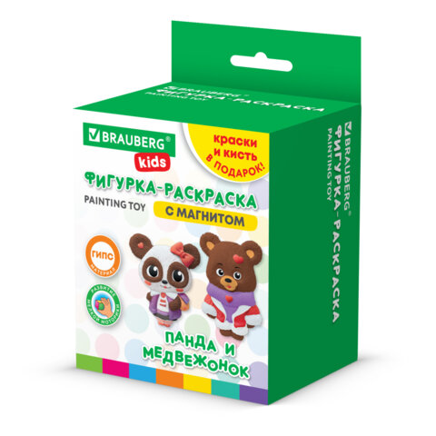 Фигурка-раскраска из гипса "С магнитом", с красками и кистью, ассорти, BRAUBERG KIDS, 666010 - фото 29