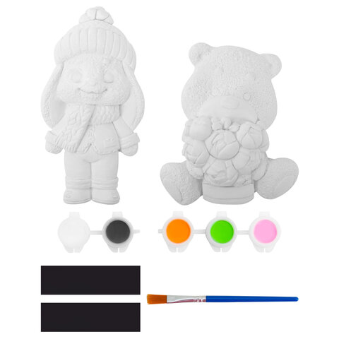 Фигурка-раскраска из гипса "С магнитом", с красками и кистью, ассорти, BRAUBERG KIDS, 666010 - фото 28