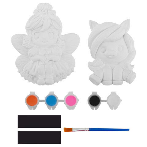 Фигурка-раскраска из гипса "С магнитом", с красками и кистью, ассорти, BRAUBERG KIDS, 666010 - фото 22