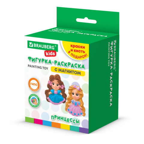 Фигурка-раскраска из гипса "С магнитом", с красками и кистью, ассорти, BRAUBERG KIDS, 666010 - фото 5