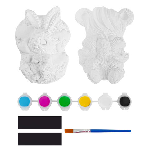 Фигурка-раскраска из гипса "С магнитом", с красками и кистью, ассорти, BRAUBERG KIDS, 666010 - фото 10