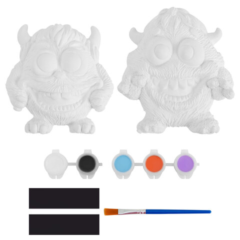 Фигурка-раскраска из гипса "С магнитом", с красками и кистью, ассорти, BRAUBERG KIDS, 666010 - фото 19