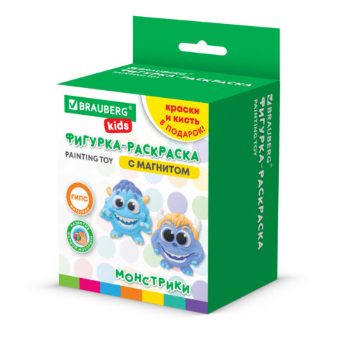 Фигурка-раскраска из гипса "С магнитом", с красками и кистью, ассорти, BRAUBERG KIDS, 666010 - фото 17