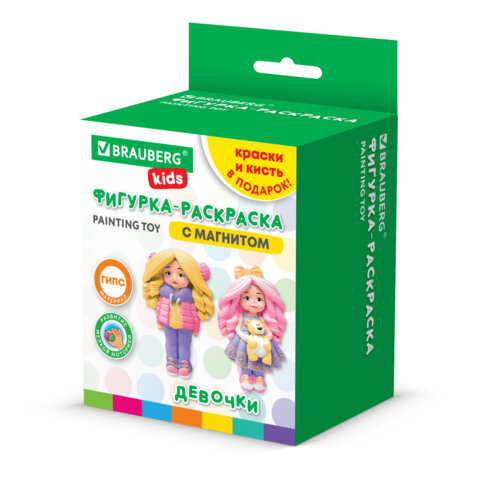 Фигурка-раскраска из гипса "С магнитом", с красками и кистью, ассорти, BRAUBERG KIDS, 666010 - фото 32
