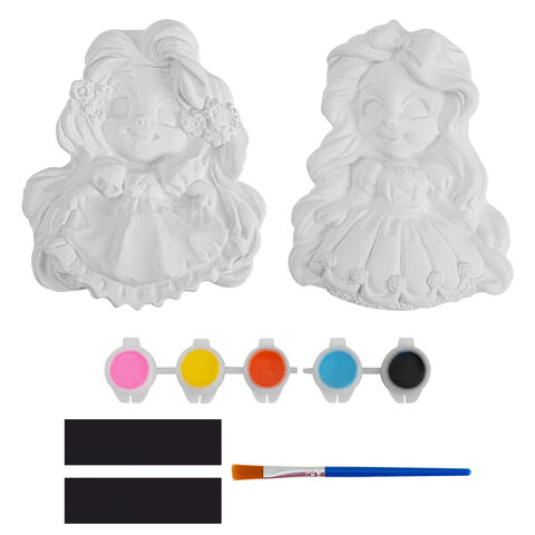 Фигурка-раскраска из гипса "С магнитом", с красками и кистью, ассорти, BRAUBERG KIDS, 666010 - фото 7