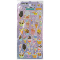 Наклейки гелевые &laquo;Акварельные мечты&raquo;, 17,5&times;9 см, ассорти 6 видов, FUNSTER (ФАНСТЕР), 666096