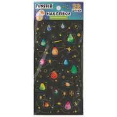 Наклейки декоративные &laquo;Black edition&raquo;, 17,5&times;9 см, ассорти 6 видов, FUNSTER (ФАНСТЕР), 666100