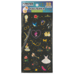 Наклейки декоративные &laquo;Black edition&raquo;, 17,5&times;9 см, ассорти 6 видов, FUNSTER (ФАНСТЕР), 666100