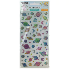 Наклейки гелевые &laquo;Яркое ассорти&raquo;, 17,5&times;9 см, ассорти 8 видов, FUNSTER (ФАНСТЕР), 666101