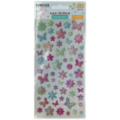 Наклейки гелевые &laquo;Яркое ассорти&raquo;, 17,5&times;9 см, ассорти 8 видов, FUNSTER (ФАНСТЕР), 666101