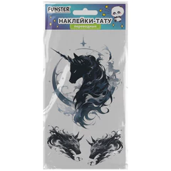 Наклейки-тату переводные &laquo;Разные&raquo;, 20,5&times;10 см, ассорти 12 видов, FUNSTER (ФАНСТЕР), 666102