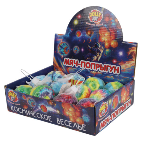 Мяч-попрыгун КОСМОС, 6 см, полиуретан, ассорти, 6 цветов, JOLLY JOT (ДЖОЛЛИ ДЖОТ), 666126 - фото 20