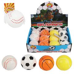 Мяч-попрыгун СПОРТ, 6 см, полиуретан ассорти, 4 вида, JOLLY JOT (ДЖОЛЛИ ДЖОТ), 666127