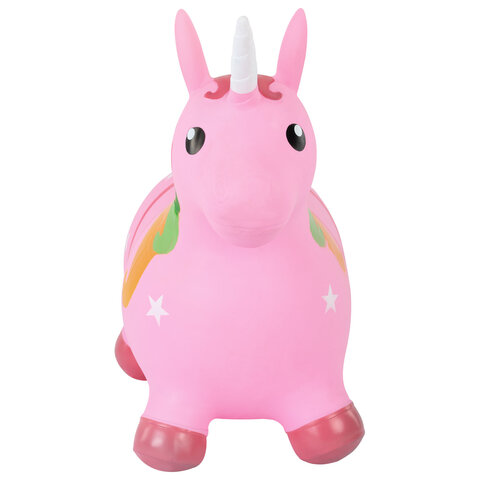 Попрыгун надувной "Единорог", 64х28х54 см, ПВХ, насос, JOLLY JOT (ДЖОЛЛИ ДЖОТ), 666128