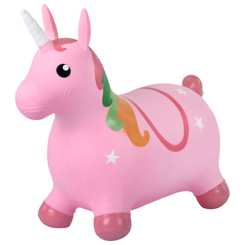 Попрыгун надувной "Единорог", 64х28х54 см, ПВХ, насос, JOLLY JOT (ДЖОЛЛИ ДЖОТ), 666128