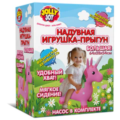 Попрыгун надувной &laquo;Единорог&raquo;, 64&times;28&times;54 см, ПВХ, насос, JOLLY JOT (ДЖОЛЛИ ДЖОТ), 666128