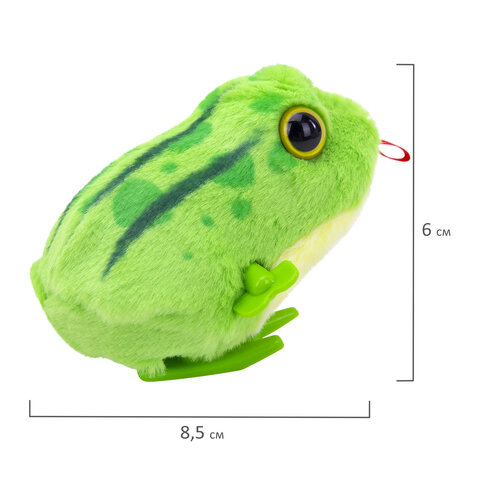 Игрушка мягкая заводная "Лягушка", высота 6 см, WOOZOO (ВУЗУ), 666189