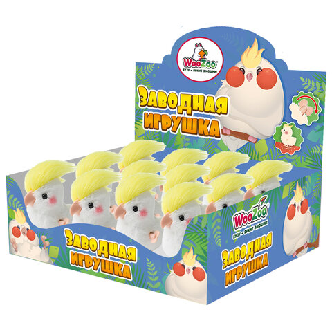 Игрушка мягкая заводная Попугай, высота 10 см, WOOZOO (ВУУЗУ), 666190 - фото 2