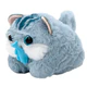 Игрушка пищалка мягкая заводная "Кот с рыбой", 7,5 см, ассорти 2 цвета, WOOZOO (ВУЗУ), 666194