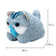 Игрушка пищалка мягкая заводная "Кот с рыбой", 7,5 см, ассорти 2 цвета, WOOZOO (ВУЗУ), 666194