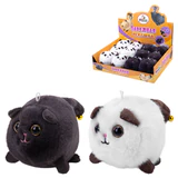 Игрушка пищалка мягкая заводная "Котик," размер 7,5 см, ассорти 2 цвета, WOOZOO (ВУЗУ), 666195