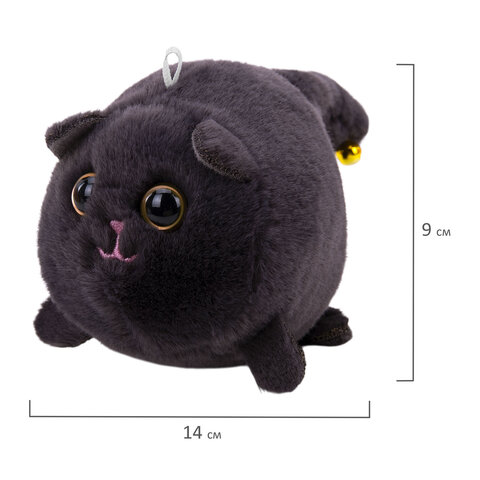 Игрушка пищалка мягкая заводная "Котик," высота 14 см, ассорти 2 цвета, WOOZOO (ВУЗУ), 666195 - фото 6