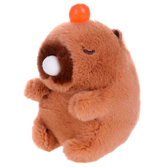Игрушка пищалка мягкая &laquo;Капибара со жвачкой&raquo;, высота 11 см, WOOZOO (ВУЗУ), 666198