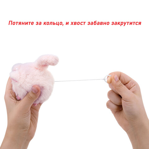 Игрушка пищалка мягкая заводная "Кот Пухляш", высота 8 см, WOOZOO (ВУЗУ), 666201