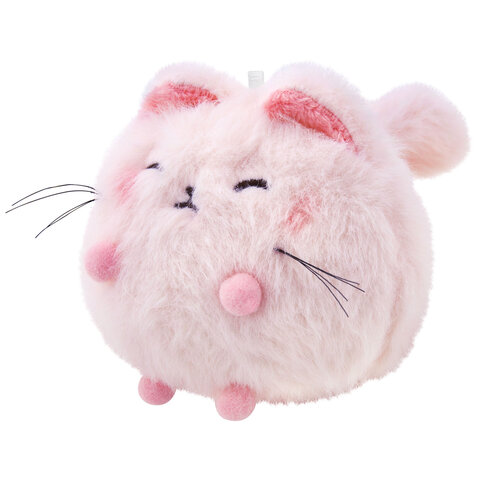 Игрушка пищалка мягкая заводная "Кот Пухляш", высота 8 см, WOOZOO (ВУЗУ), 666201