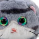 Игрушка пищалка мягкая заводная "Кот полосатый", высота 8 см, ассорти 2 цвета, WOOZOO (ВУЗУ), 666202