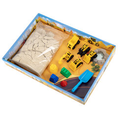 Набор кинетического песка 3 кг, &laquo;ВЕСЕЛАЯ СТРОЙКА&raquo;, песочница, игрушки, формочки, BRAUBERG KIDS, 666210