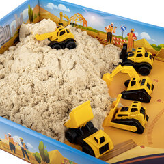 Набор кинетического песка 3 кг, &laquo;ВЕСЕЛАЯ СТРОЙКА&raquo;, песочница, игрушки, формочки, BRAUBERG KIDS, 666210